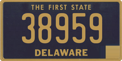 DE license plate 38959