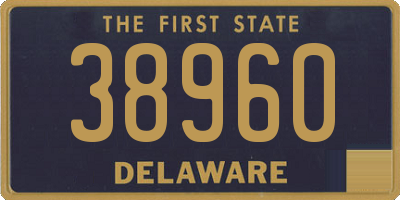 DE license plate 38960