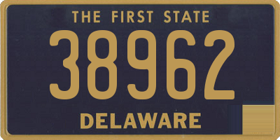 DE license plate 38962