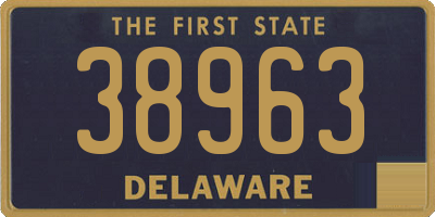 DE license plate 38963