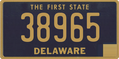 DE license plate 38965