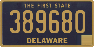 DE license plate 389680