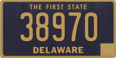 DE license plate 38970