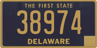 DE license plate 38974