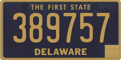 DE license plate 389757