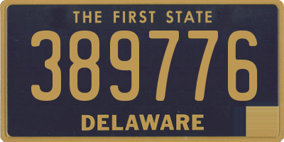 DE license plate 389776