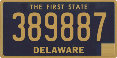 DE license plate 389887