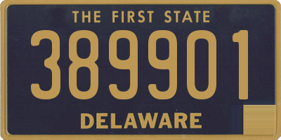 DE license plate 389901