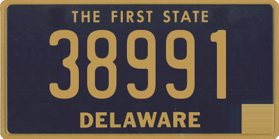 DE license plate 38991