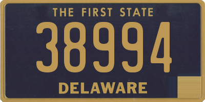 DE license plate 38994