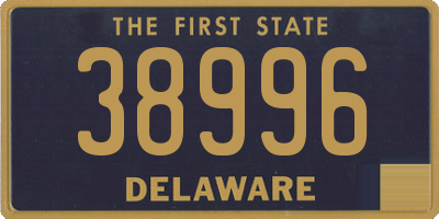DE license plate 38996
