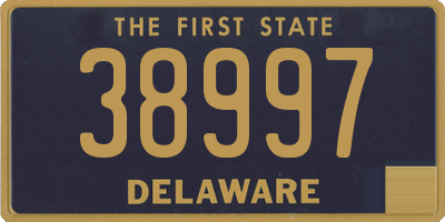 DE license plate 38997