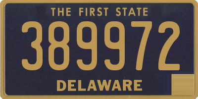 DE license plate 389972