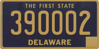 DE license plate 390002