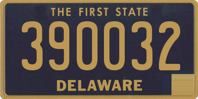 DE license plate 390032