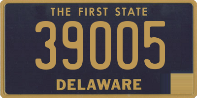 DE license plate 39005