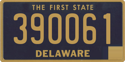 DE license plate 390061