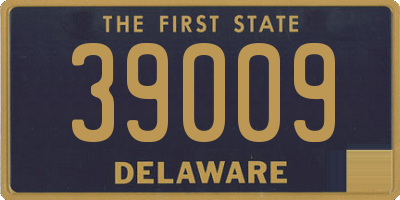 DE license plate 39009