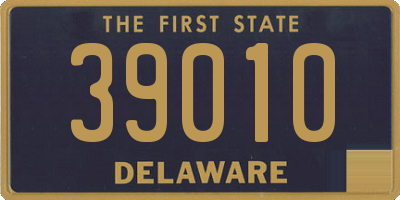 DE license plate 39010