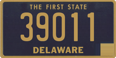 DE license plate 39011