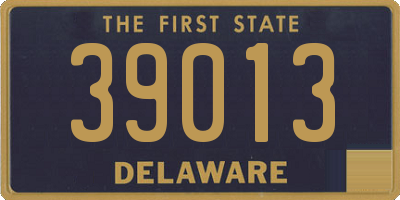 DE license plate 39013