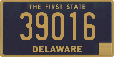 DE license plate 39016
