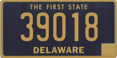 DE license plate 39018