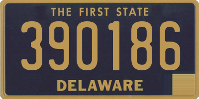 DE license plate 390186