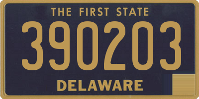 DE license plate 390203