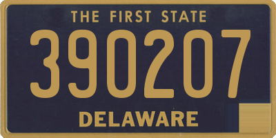 DE license plate 390207