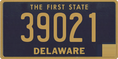 DE license plate 39021