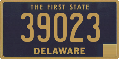 DE license plate 39023