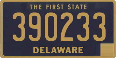 DE license plate 390233