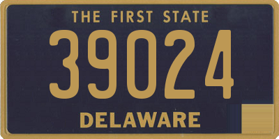 DE license plate 39024