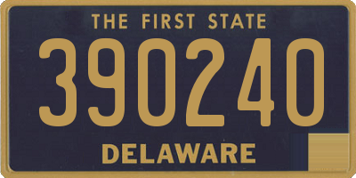 DE license plate 390240