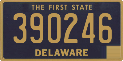 DE license plate 390246
