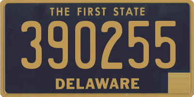 DE license plate 390255