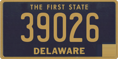 DE license plate 39026