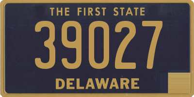 DE license plate 39027