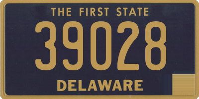 DE license plate 39028
