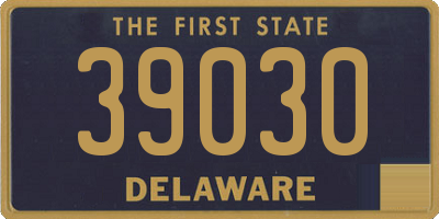 DE license plate 39030