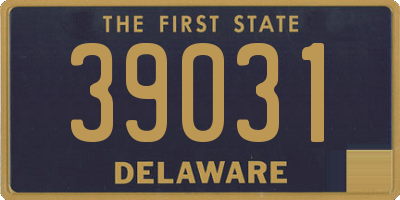 DE license plate 39031