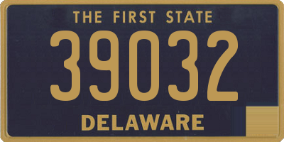 DE license plate 39032