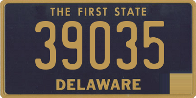 DE license plate 39035