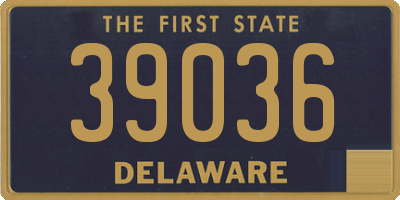 DE license plate 39036