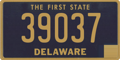 DE license plate 39037