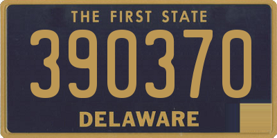 DE license plate 390370