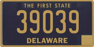 DE license plate 39039