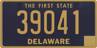 DE license plate 39041