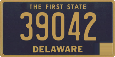 DE license plate 39042